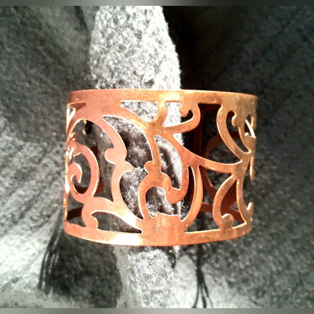 2/$20! Ornate cuff bracelet, rose gold